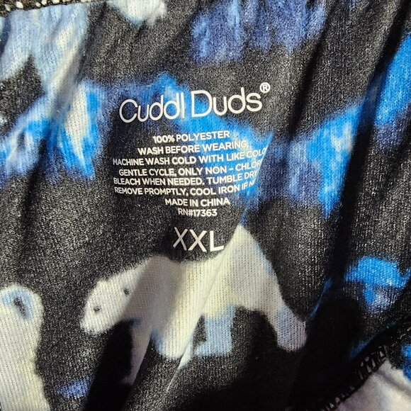 Cuddl Duds Fleece Pajama Pants NWT Wide Leg Men's XXL (38x30") Polar Bear Print - Picture 3 of 9